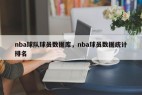 nba球队球员数据库，nba球员数据统计排名