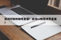 波鸿对柏林赫塔直播？波鸿vs帕德博恩直播？